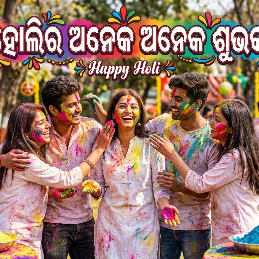 Happy Holi Wishes in Odia
